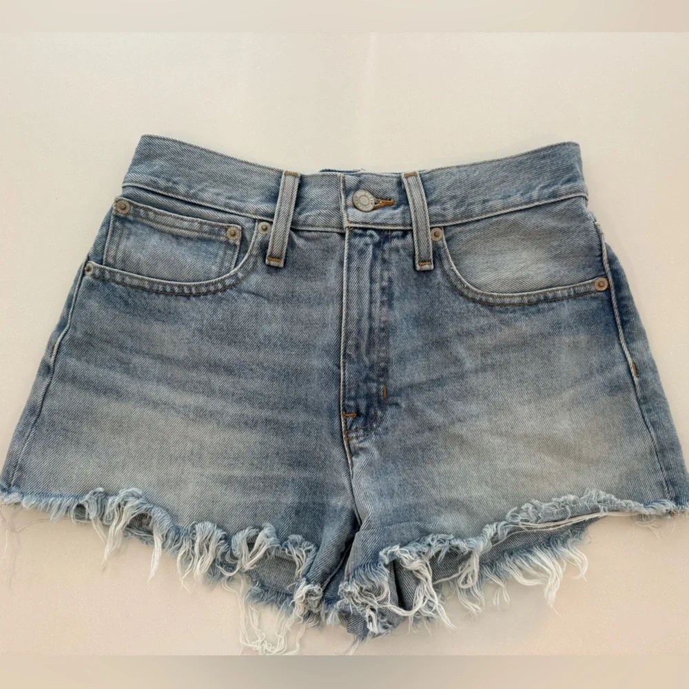 Jcrew Light Blue Distressed Denim Shorts